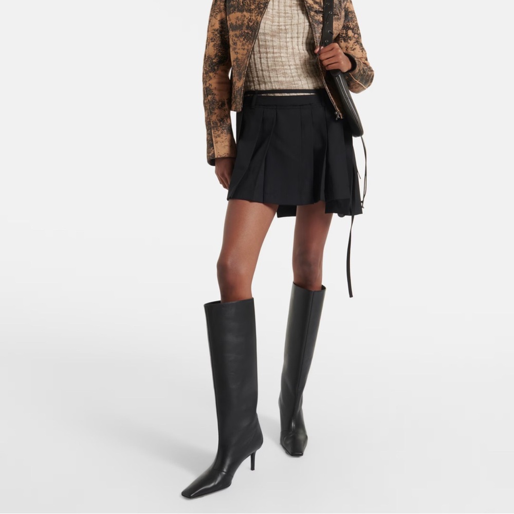 Acne Studios Bezither Leather Knee-High Boots size 37 - Picture 2 of 16